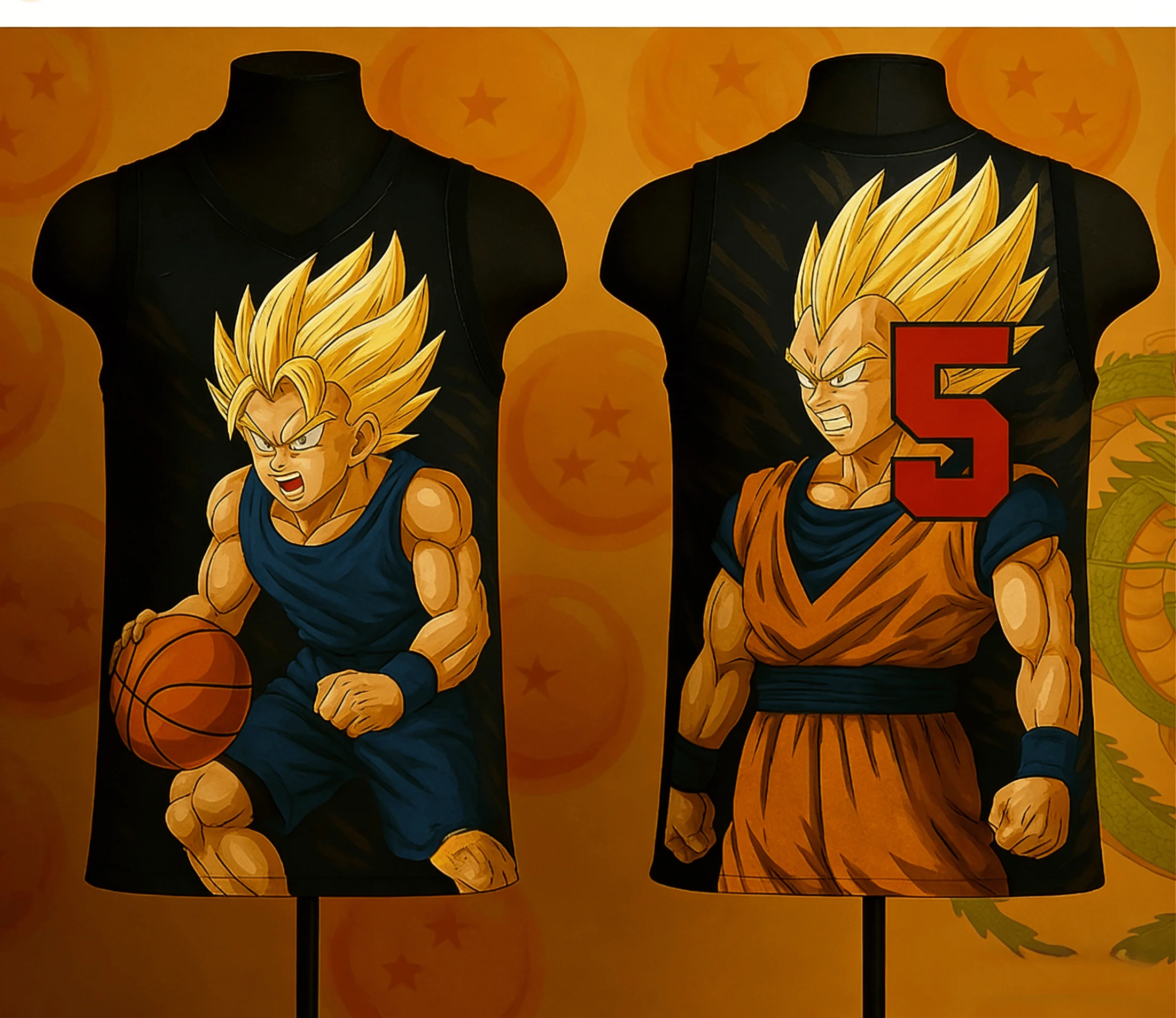

2026 Summer Dragon Ball Goku Super Saiyan Basketball Graphic Tank Top Men Vintage Streetwear Oversized Fitness Breathable