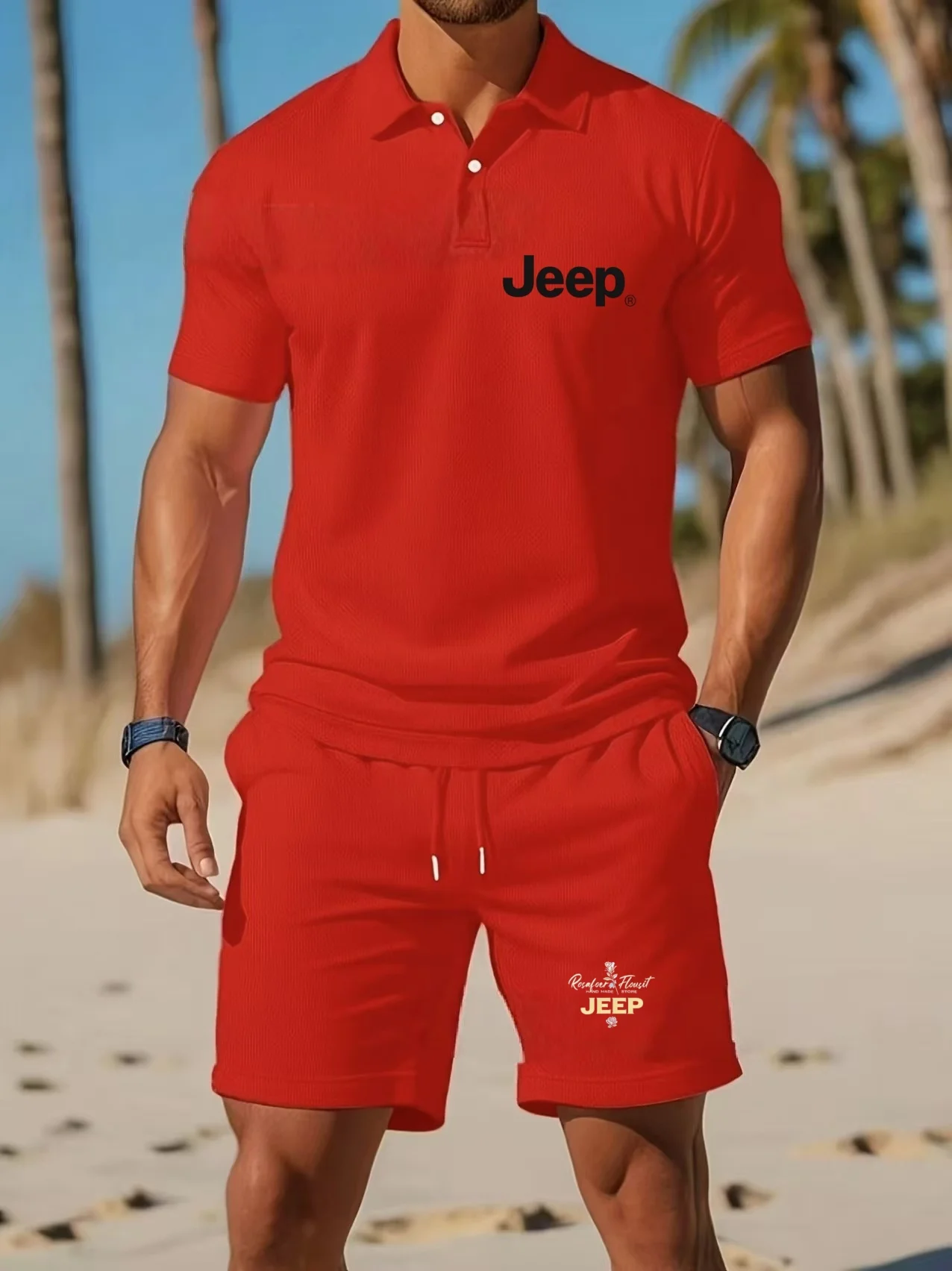 JEEP - Men's Polo shirt, a short-sleeved button-down casual sportswear shirt, a new summer product in 2026