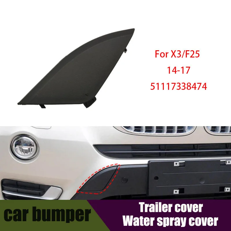 

Accessories Front Bumper Tow Hook Cover Cap Towing 51117338474 For BMW X3 F25 2014-2017