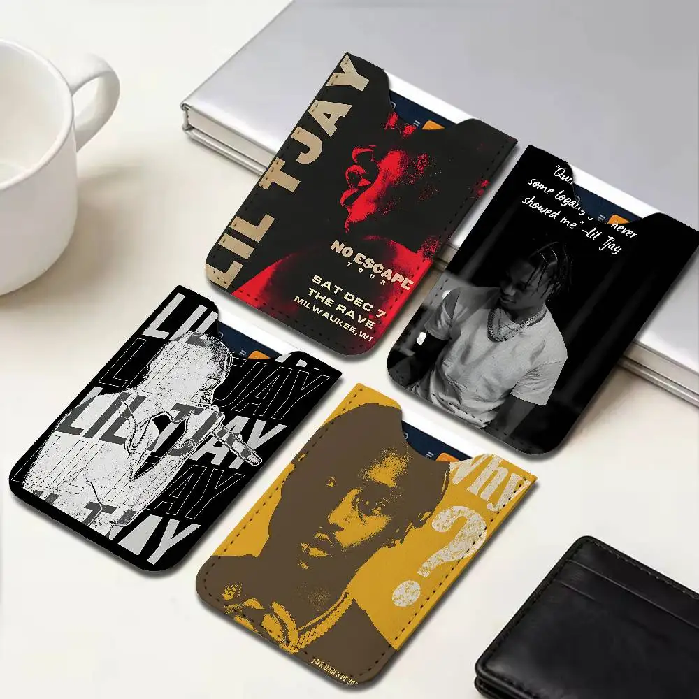 Lil T-Tjay Pop Rapper Card Protect Credit Bank Card Holder Case Slim Wallet Protector for Men Travel Shopping