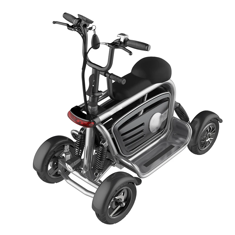 Foldable perfect travel transformer 4 wheel electric golf mobility scooter 800 watts for elderly adult