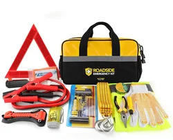 Popular Vehicle Emergency Tool Kit Set For Car 76 Pieces Car Roadside Emergency Kit Set Universal