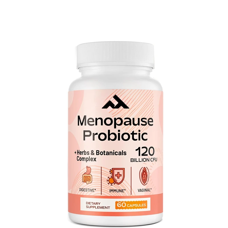 Female Menopausal Supplement, Suitable for Menopause, Hot Flashes, Emotional Fluctuations, Vegetarian Diet, 60 Capsules