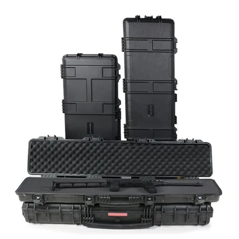 Portable Waterproof Safety Tool Box Impactproof Shockproof Hard Shell Carrying Case Outdoor Tool Storage Organizer Accessory