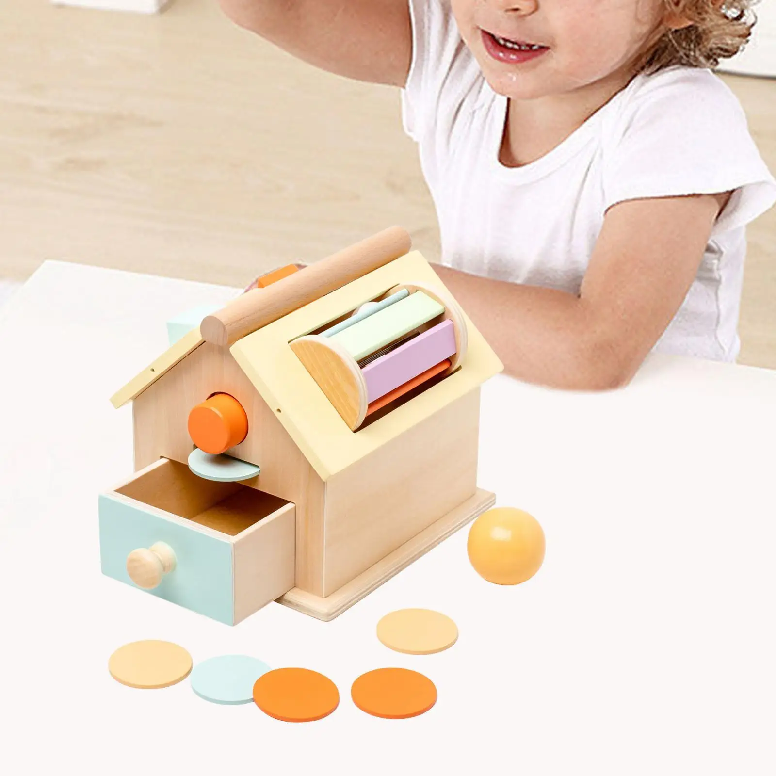 Balls Matching Box for Color Shape Recognition Interaction Fine Motor Skills