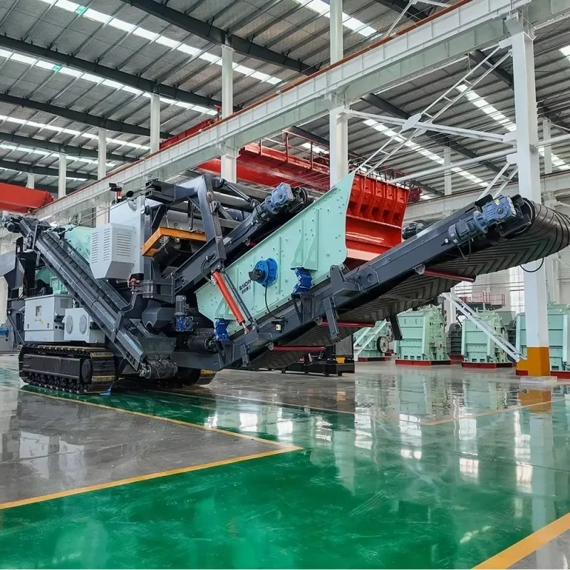 For High Performance Crawler Impact Crusher Plant Tracked Mobile AC Motor Gear Integrated Crushing Screening Equipment for