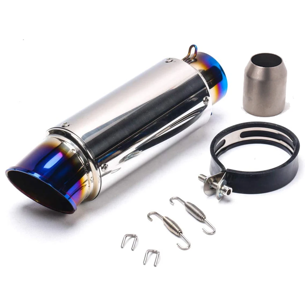 Universal 51mm Modified Motocross Exhaust Pipe Escape Moto Muffler Silencer With db killer For pcx nmax ninja 400 z900 mt09 r3