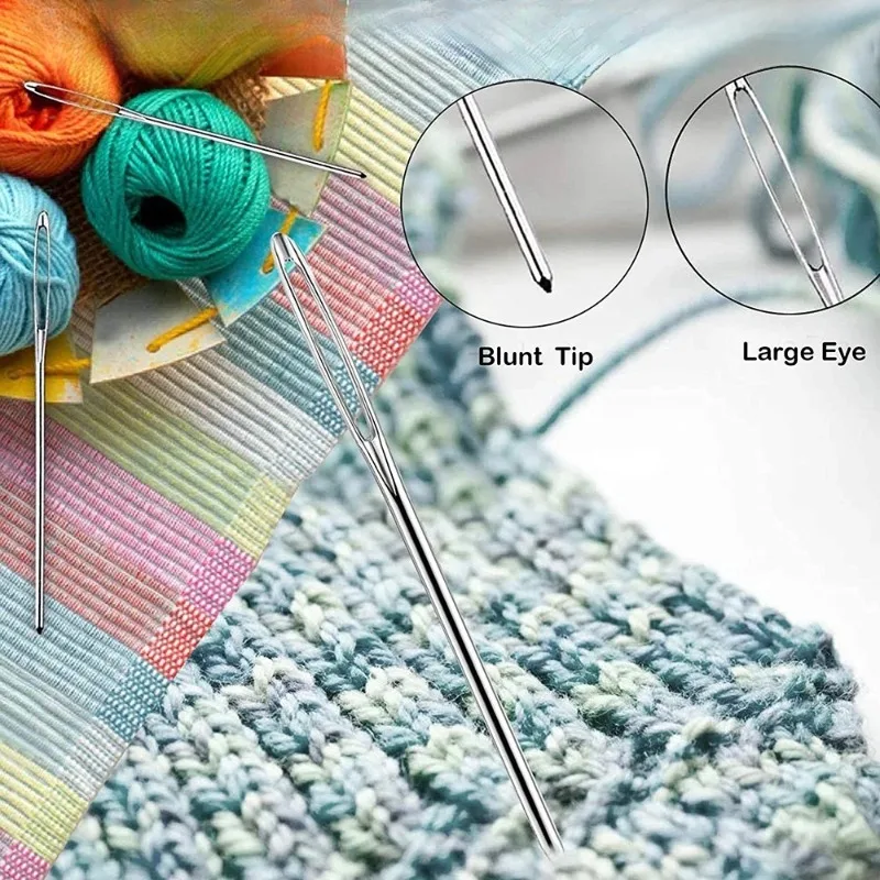 26Pcs Sewing Knitting Kits with Blunt Needles & Markers