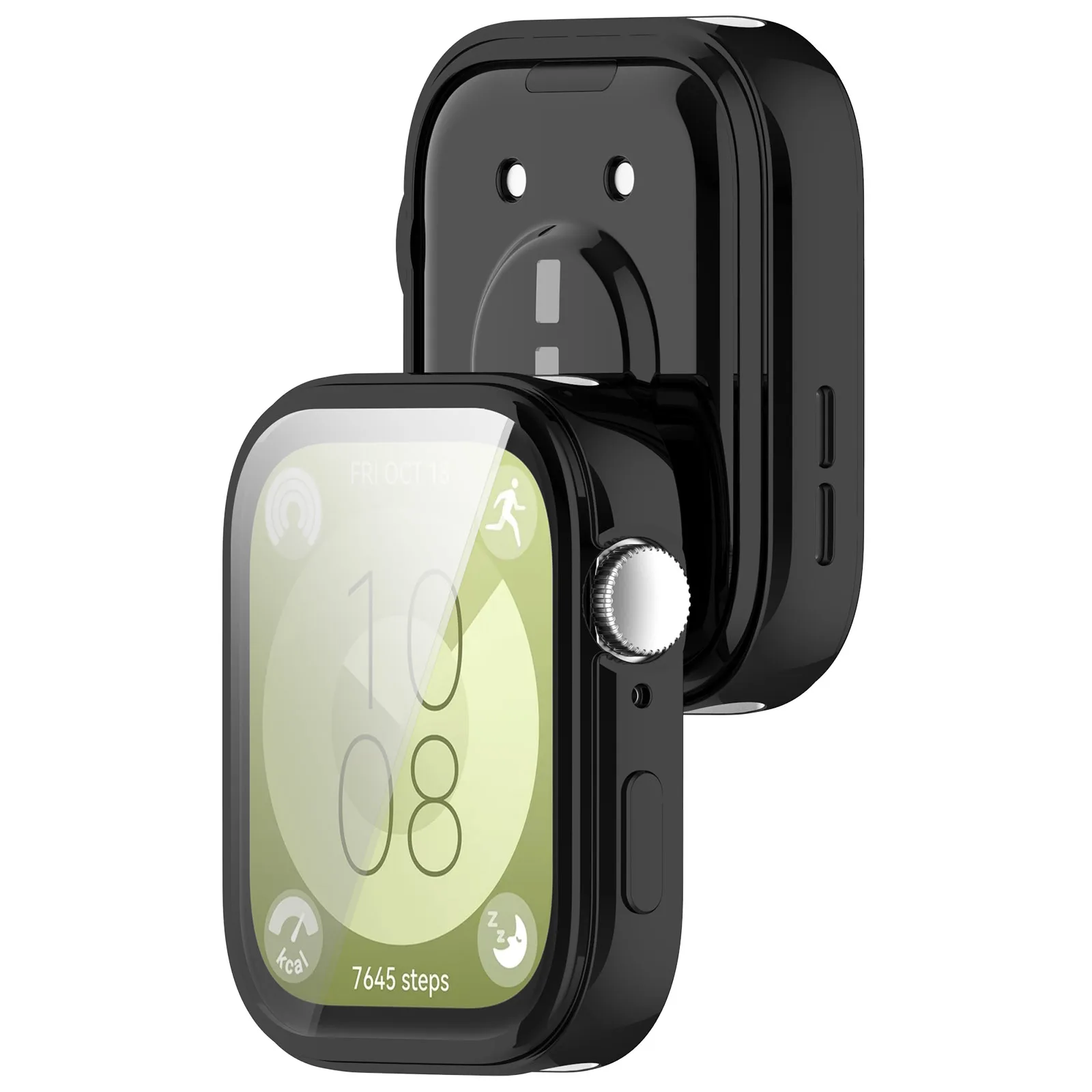 Мягкий чехол из ТПУ для Huawei Watch Fit, аксессуары для 3 ремешков, полноразмерная защитная рамка для экрана, Бампер для huawei fit3, ремешок, чехол