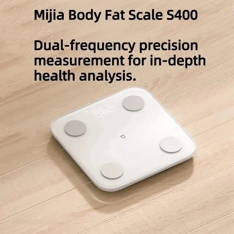 Xiaomi Body Fat Scale S400 Bluetooth 5.0 Weight Scale Smart Home Body Composition 150KG BMR Test Heart Rate Hidden LED Display