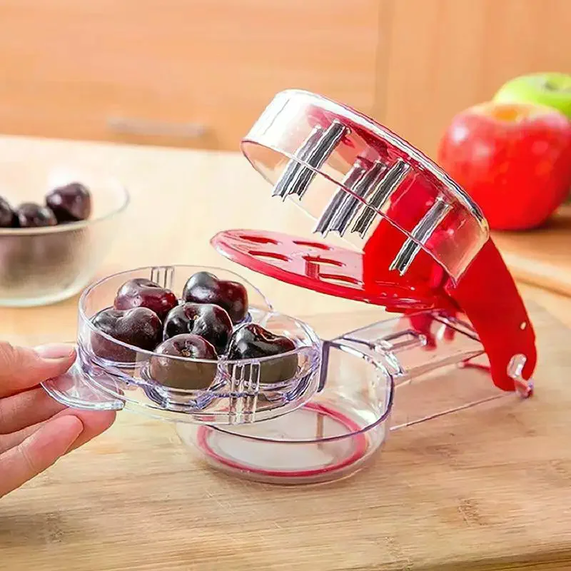 Cherry Pitter Tool 6 Slots Fast Pit Removal Food Grade Material For Home Baking Jam Making