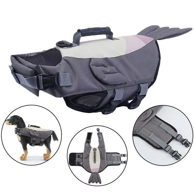 ‌Dog Life Vest Floatation Device Pet Swimming Safety Gear Reflective Neoprene Swimwear Small Medium Large Dogs Waterproof