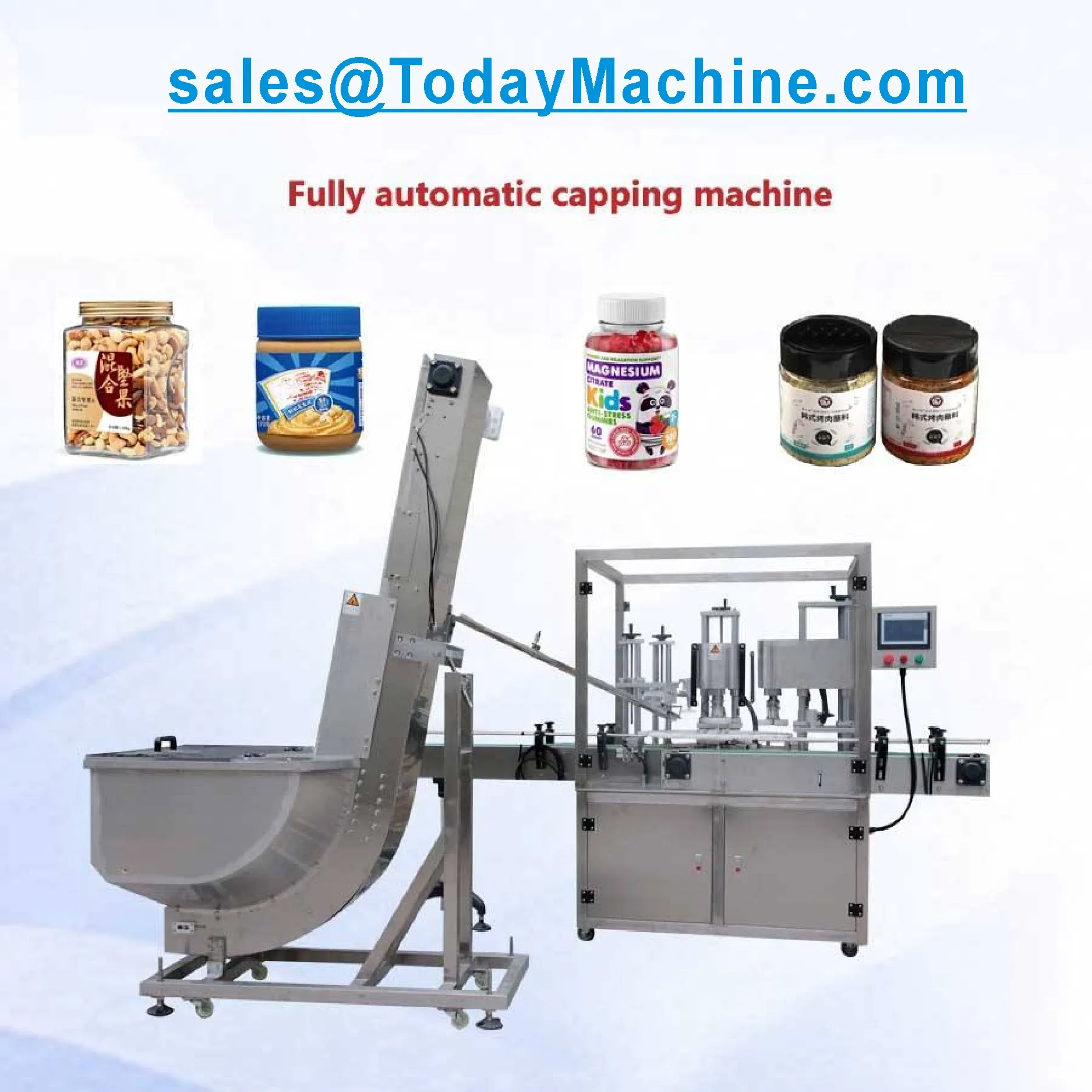 Vacuum Capping Machine Glass Bottle Vacuum Capping Machine High-Capacity Twist off Capping Machine