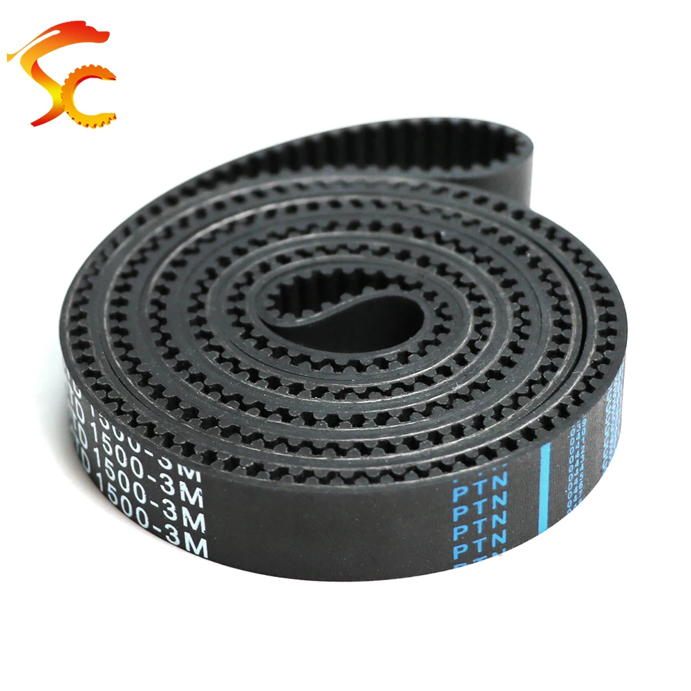 3M Closed Loop Rubber Timing Belt Pitch Length 1494~1800mm Width 6/7/9/10/12/15/20/25/30mm 3M1494 3M1500 3M1530 3M1569 3M1683