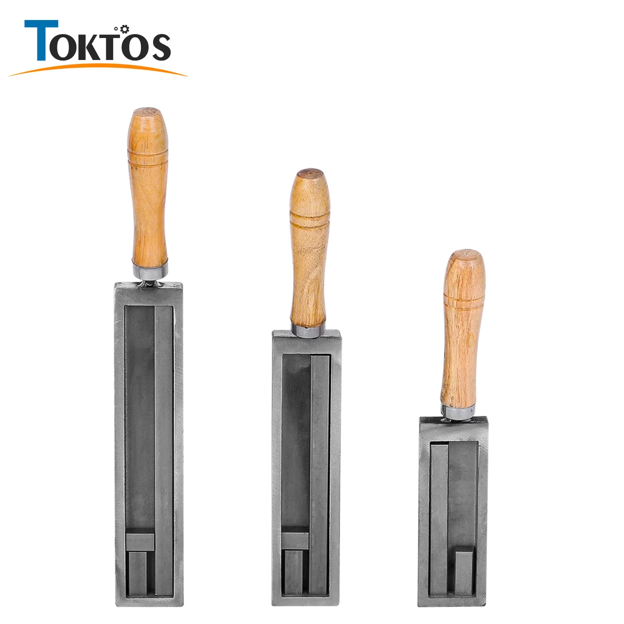 TOKTOS Metal Ingot Mold Iron Bar Mold with Wooden Handle for Gold Silver Melting Casting Tool