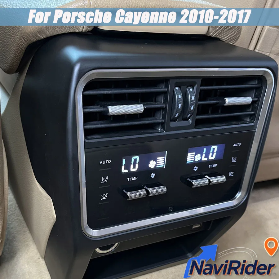 Car Accessories Rear Seat Air Conditioning Panel For Porsche Cayenne 2010-2017 Climate Control AC Board Display Screen HeadUnit