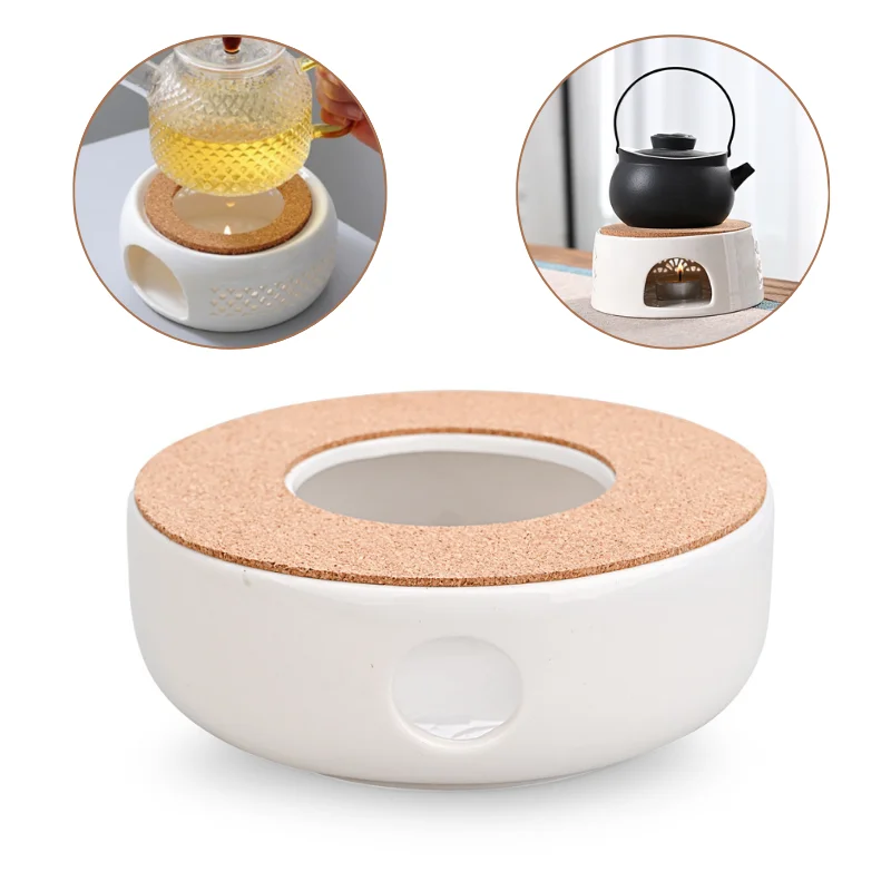 

Ceramic Teapot Warmer Holder Base Tea Warmer Insulation Base Tea Coffee Water Warmer Candle Heating Base Holder Teaware