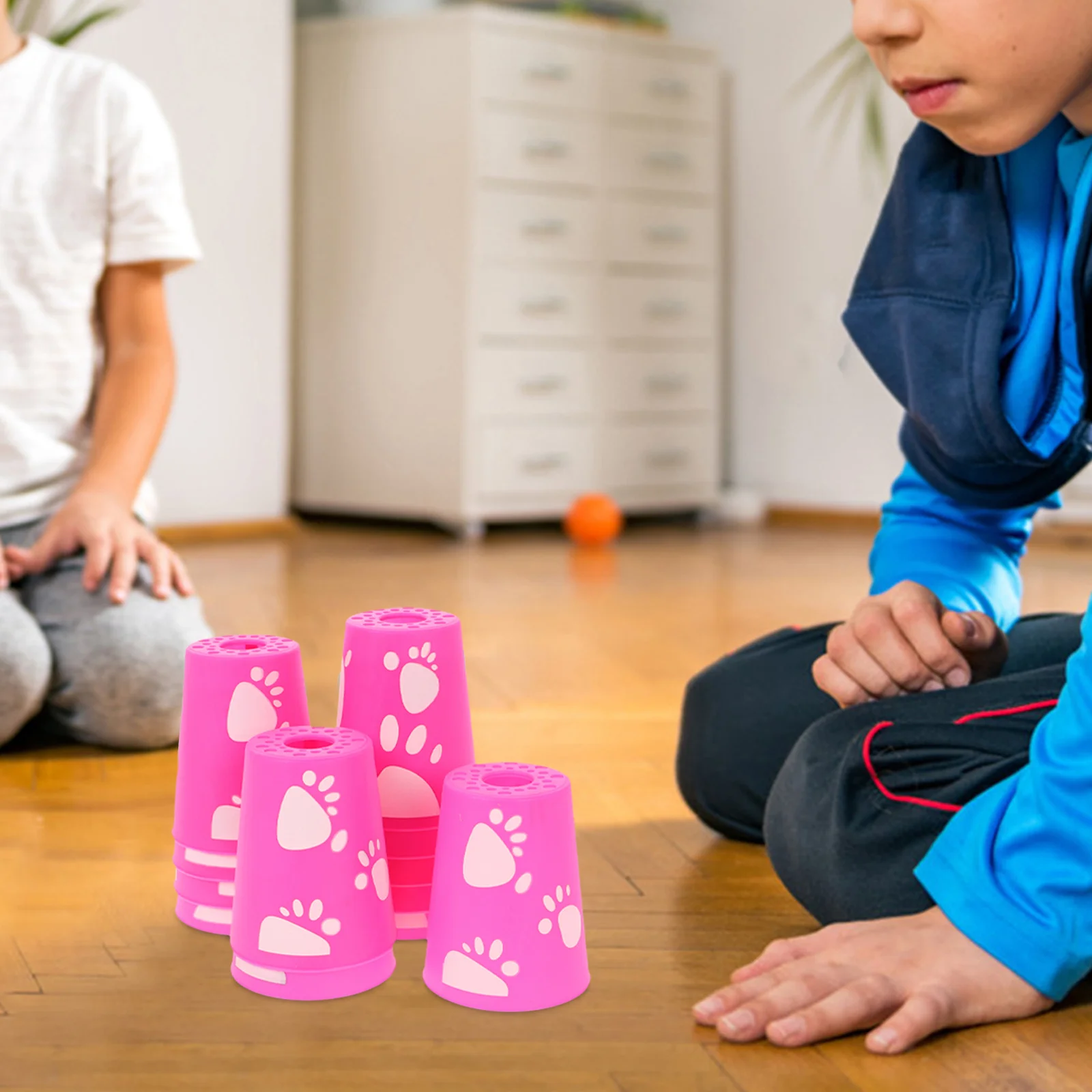 12pçs copos empilháveis, conjunto de copos de empilhamento rápido, material durável adequado para todas as idades, competições divertidas, eventos, atividades ao ar livre