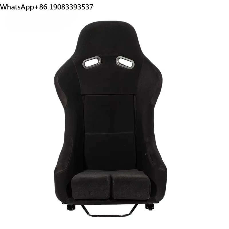 EDDYSTAR Racing Modified Seat Bucket Seat for Racing Car Drift Racing Simulator SILVER BACK