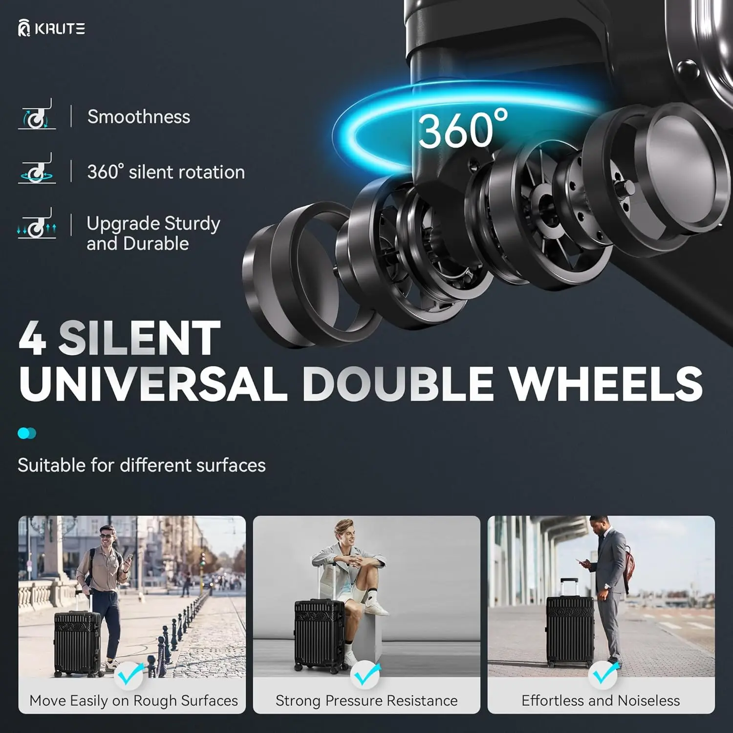 20인치 알루미늄 프레임 하드 쉘 지퍼 없는 캐리어, 바퀴 포함, TSA 잠금장치, PC+ABS 소재 여행용 가방