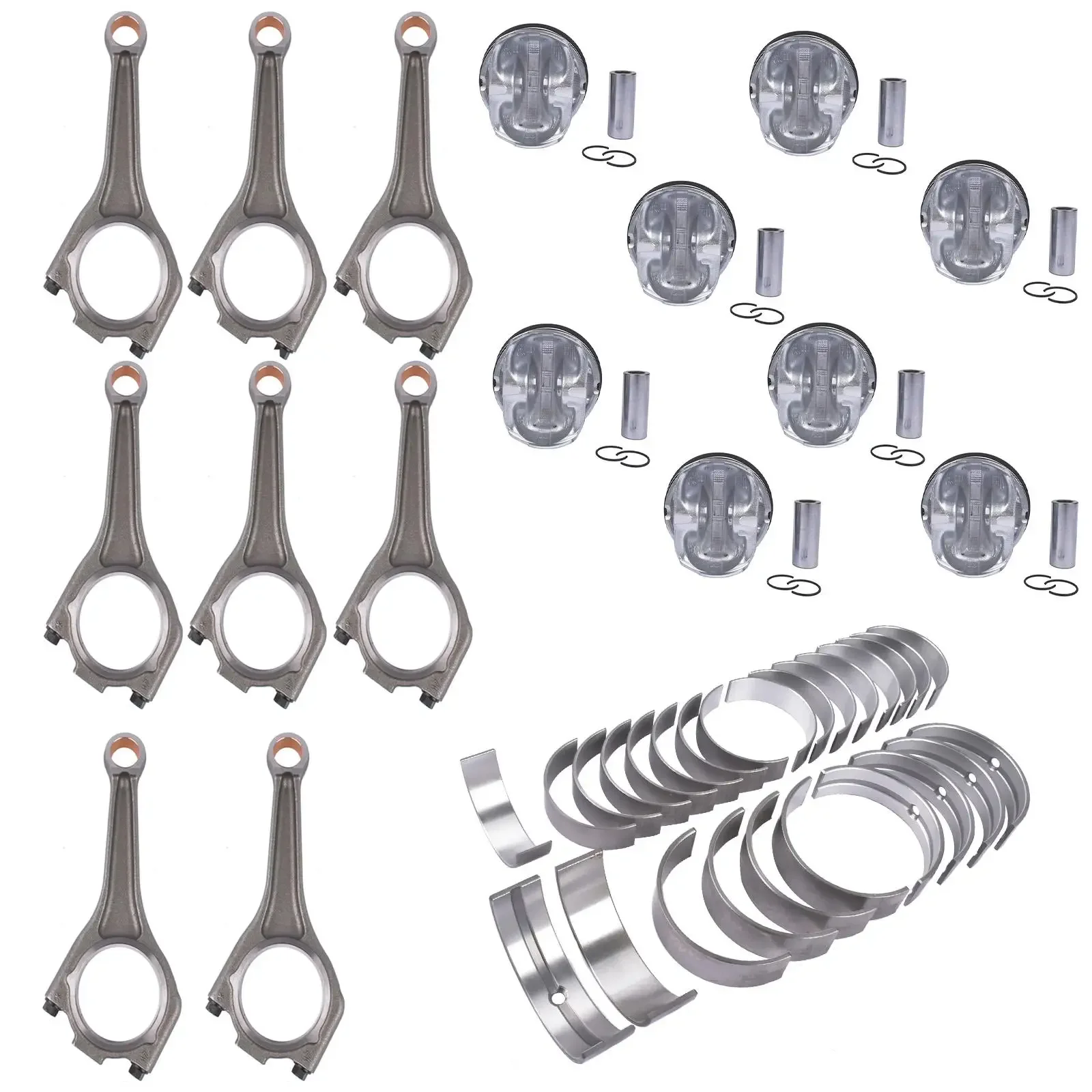 AP03 محرك العمود المرفقي بلاط قضبان المكبس خواتم مجموعة لجاكوار لاند روفر AJ133 5.0 V8