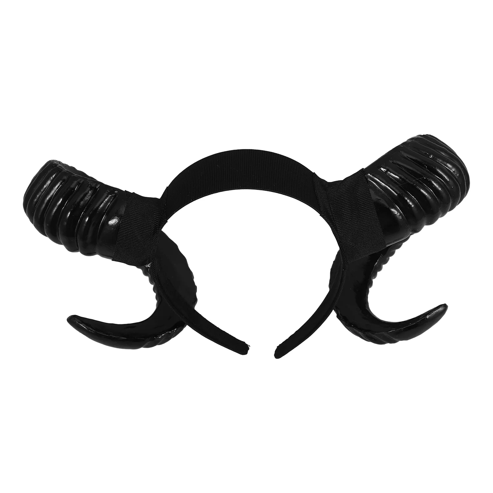 

Halloween Costume Hair Accessory White Headband Funny Ox Horn Hoop Goat Horns Black Fancy Hairband Men's Headbands