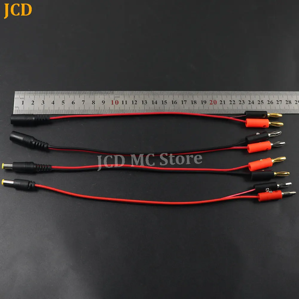 1/5/10 PCS Charge Cable 5.5 X 2.1 Mm Male / Female 4 Mm Banana Plug 22 AWG Wire 23 CM For Lipo Battery Drone Aircraft Model DC P