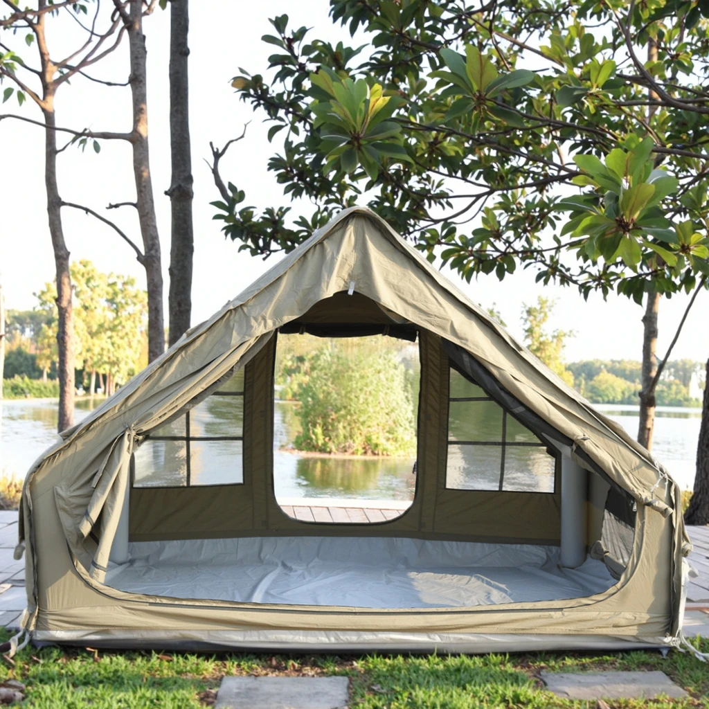 

Waterproof Inflatable Awning Tent 4 Season Camping Glamping Tent for Family Outdoor Events