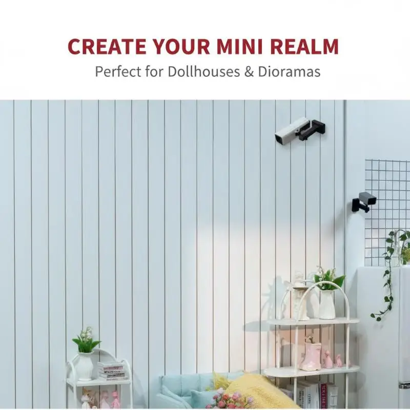 NEW 1/2Pcs 1/12 Dollhouse Mini Surveillance Camera Model For Micro Landscape Decoration Miniature Food And Play Scene Ornament
