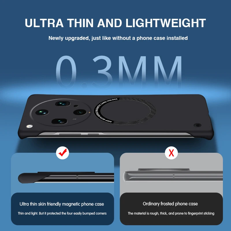 Slim Frameless Phone Case for OPPO Find X8 Pro Ultra X8s Plus X8s+ X8Ultra X8Pro 5G Magnetic Hard PC High Qualtiy Back Cover Bag