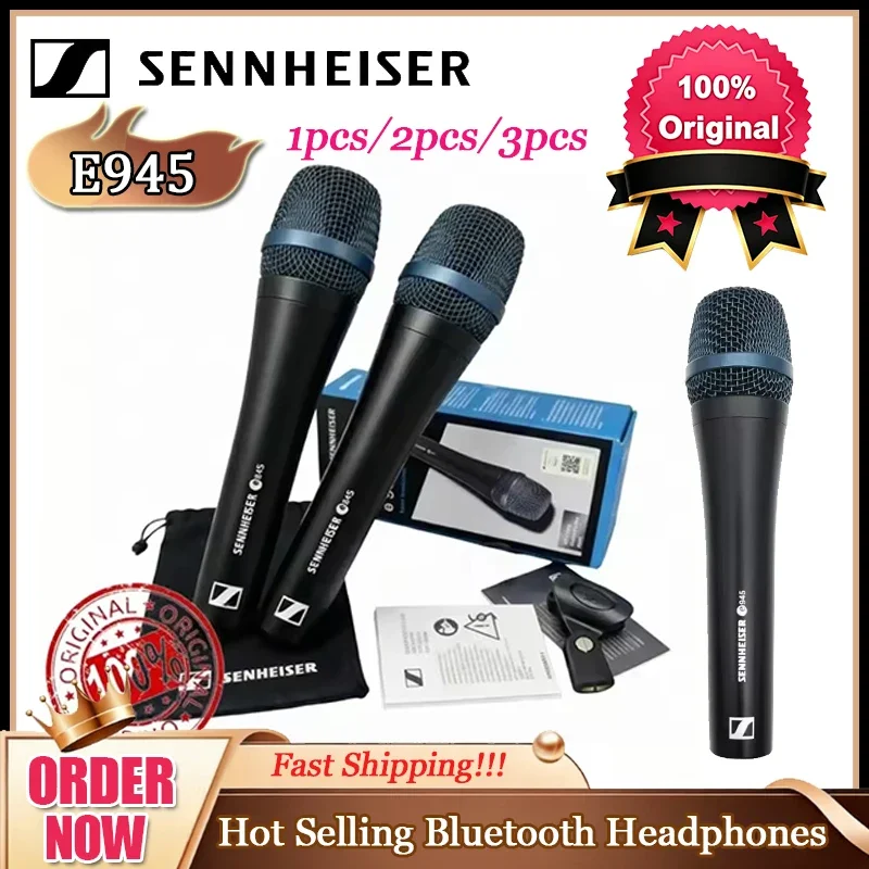 

Профессиональный динамический микрофон Sennheiser E945 с петличной диаграммой направленности, проводной, для вокала, ручной, для сцены и пения