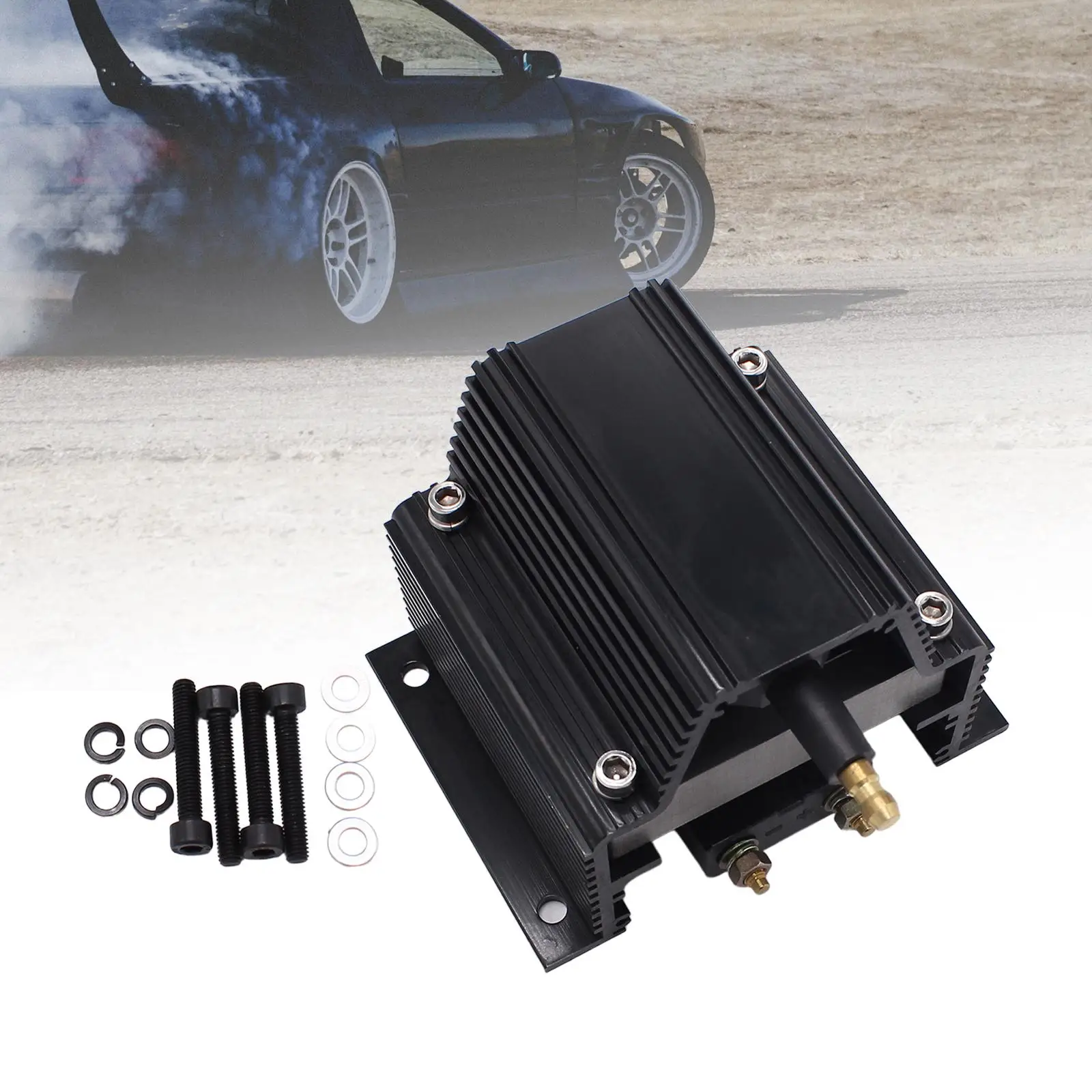 

High Ignition Coil 50000 Volts Replacement Car Accessories Repair Part Black 12V Ignition Systems