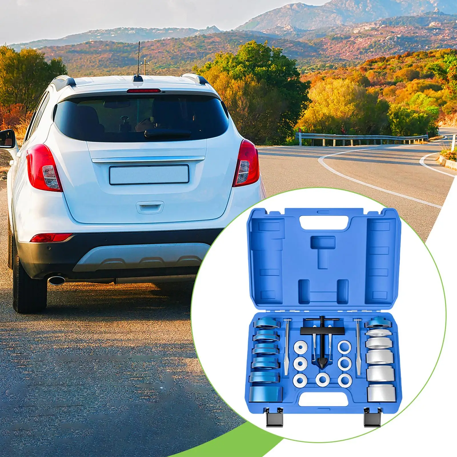 

Metal Engine Camshaft Crankshaft Timing Tool Set Blue Box Seal Removal Installation Kit for Auto Workshop Use