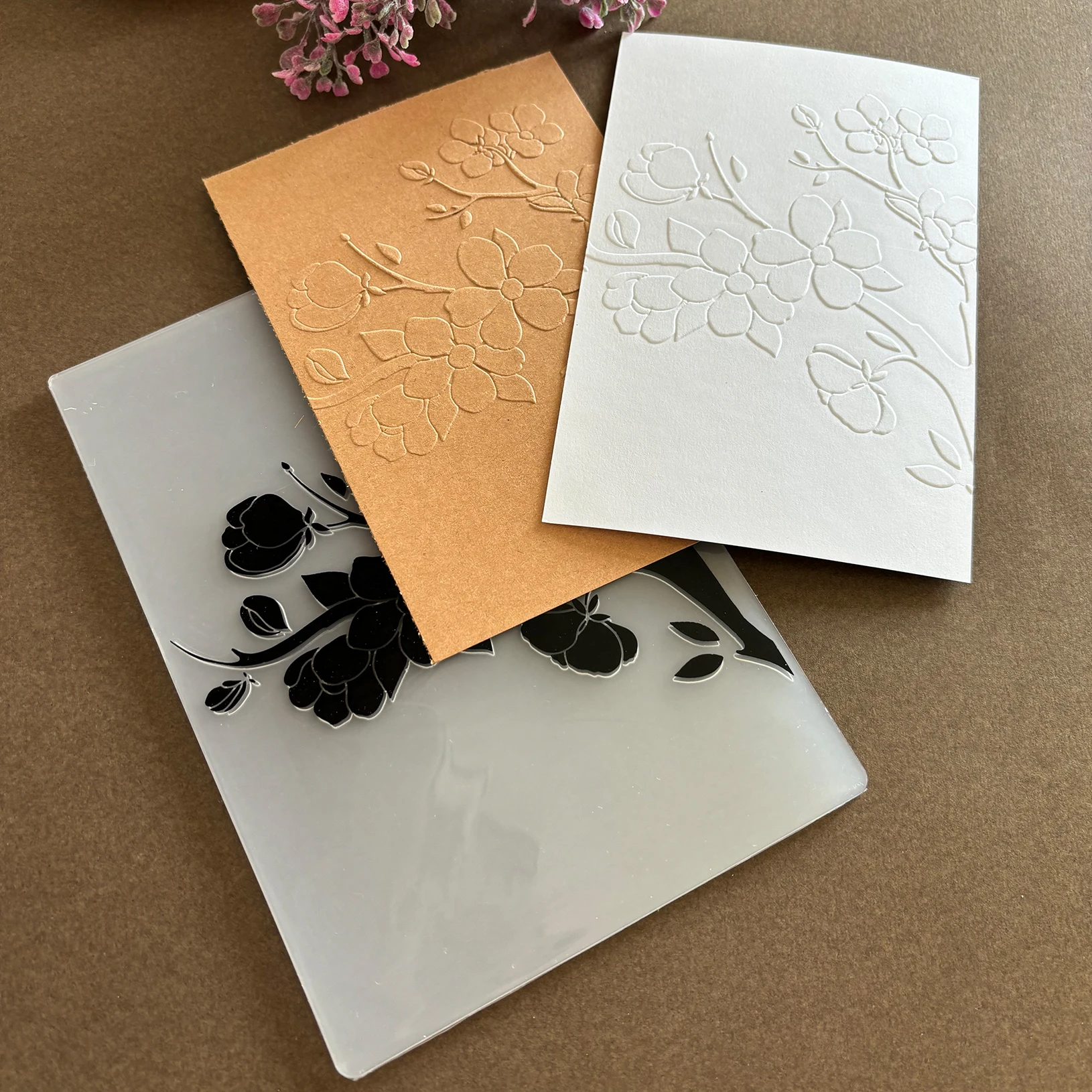 Neuer Sakura-Pflanzenblumen-Decoupage-Ordner, Kunststoffmaterial mit Liebe und Geburtstagsthemen – geeignet für Heimwerkerarbeiten und Collagen –