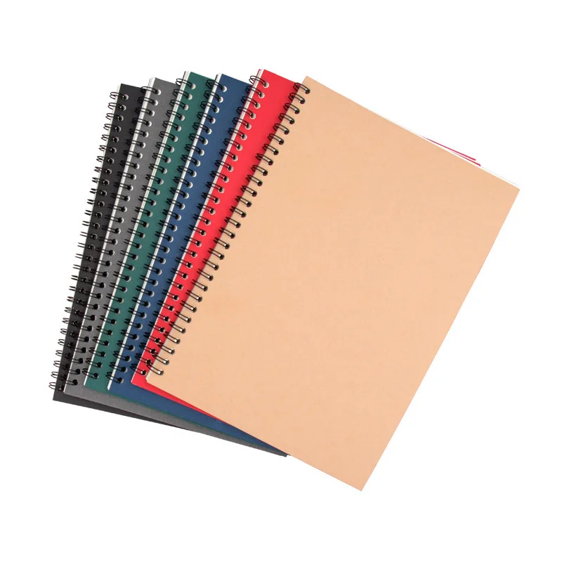 50sheet A5 Notebook Kraft Paper Retro Cover Coil book Student Daily Writing Planner Office School Supplies Stationery