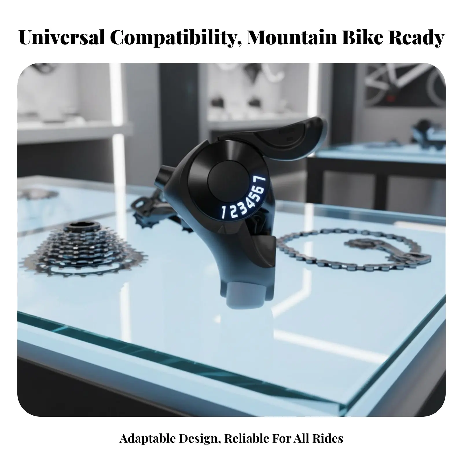 21-Gear Bike Gear Selector Set Effortless Change Ing 21-Gear Bike Gear Lever Mountain Bike Gear Selector Set Easy Control Cycle