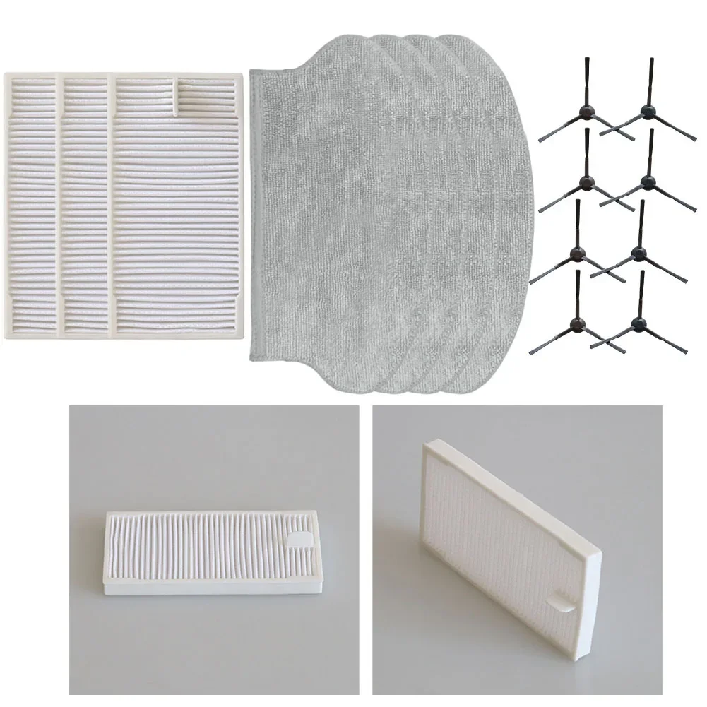 Enhance Durability and Effortless Cleaning with Replacement Filters Mop Cloths and Side Brushes for Eureka NER600 Vacuum Cleaner