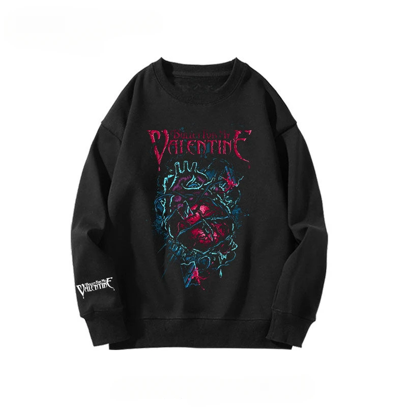 Fit Bullet for My Valentine's Four-member Metal Rock Band Round-neck Pullover Men's American Retro Shirt