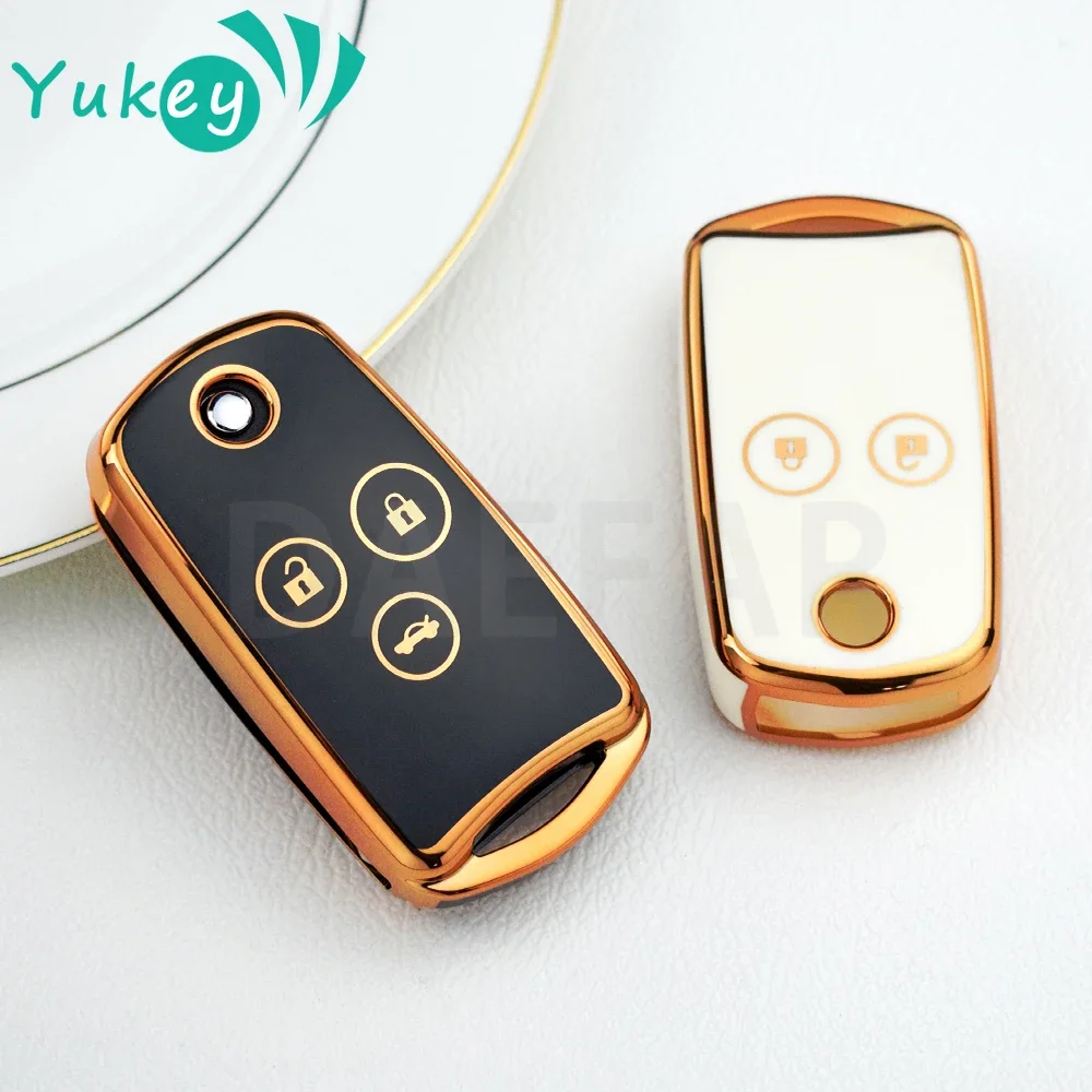 2 3 Buttons TPU Car Flip Key Case Cover Shell for Honda Civic Fit Accord CRV HRV Jazz Odyssey for Acura TL TSX ZDX RSX CRZ