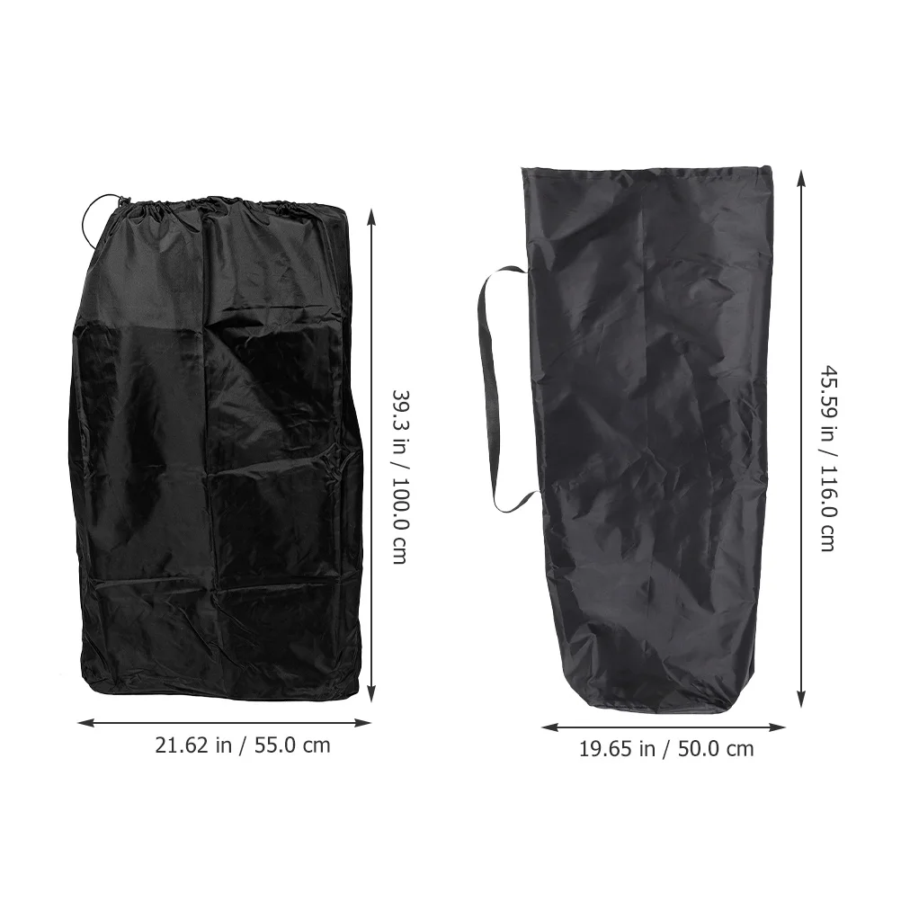 2 قطعة غطاء عربة الأطفال مبطن حقيبة سفر قابلة للقفل الرباط عززت لرحلة الطيران حقيبة عربة أطفال للطائرة