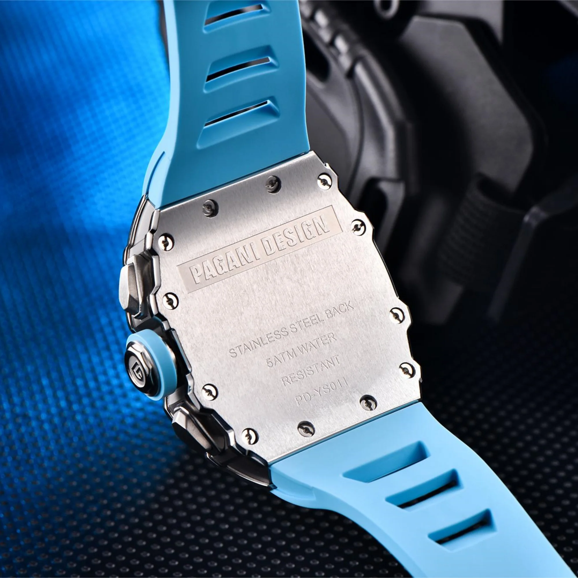 PAGANI DESIGN 2025 جديد VH88 موضة ساعة كوارتز رجالية جوفاء الياقوت الفولاذ المقاوم للصدأ مقاوم للماء 5Bar reloj hombre