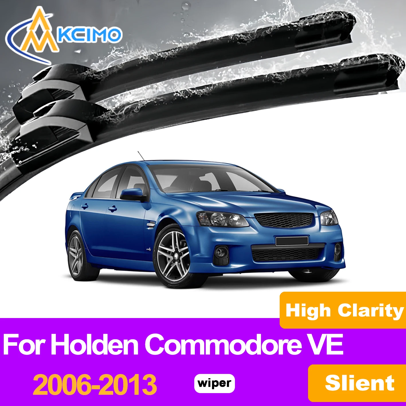

KCIMO 2PCS Front Windshield Wiper Blades For Holden Commodore VE 2006-2013, Premium Rubber Perfect Match for Car's Windshield