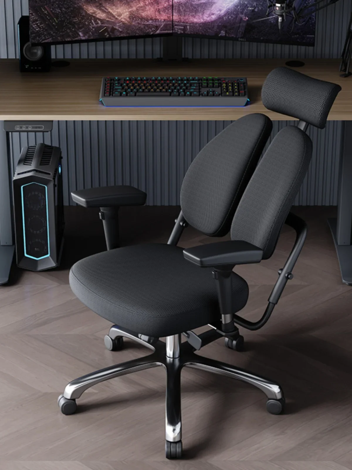 Computer Executive  Ergonomic Chair Comfortable Double Back  40bh