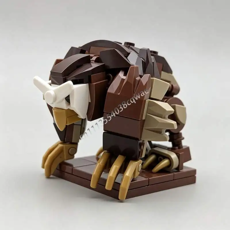 130PCS Owlbear Fantasy Creature MOC Model Custom Building Blocks DIY Assembly Puzzle Educational Collectible Toy Popular Gifts