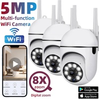 5MP 8X Digital Zoom Wifi Security Monitor Camera Color Night Vision Outdoor Waterproof Cam Home Wireless CCTV Surveillance Cam