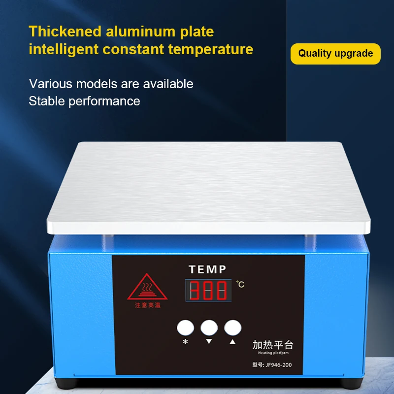 Imagem -03 - Termostato de Mesa de Aquecimento Exibição Digital Única Cabeça de Plataforma de Aquecimento Modelos de Placa de Pré-aquecimento de Alumínio Máquina de Filme Quente
