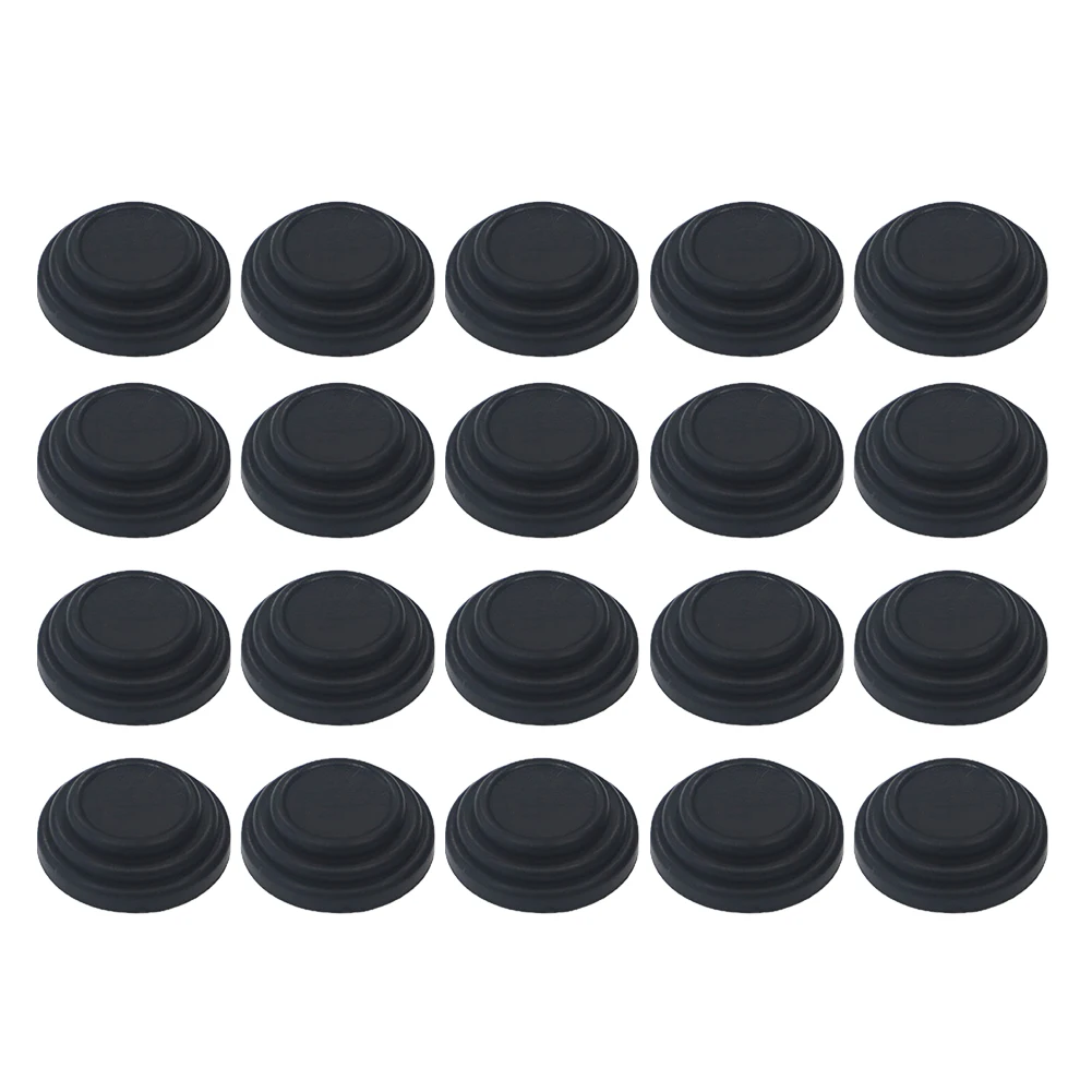 Universal 20Pcs/set Anti Collision Shock Absorbing Car Door Trunk Hood Pad Gasket Black Silicone