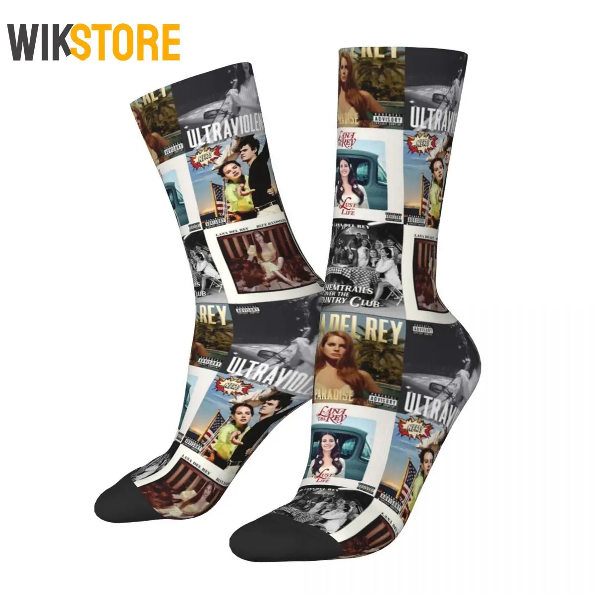 

Winter Harajuku Unisex Lana Del Rey Socks Breathable Breathable Crew Sock