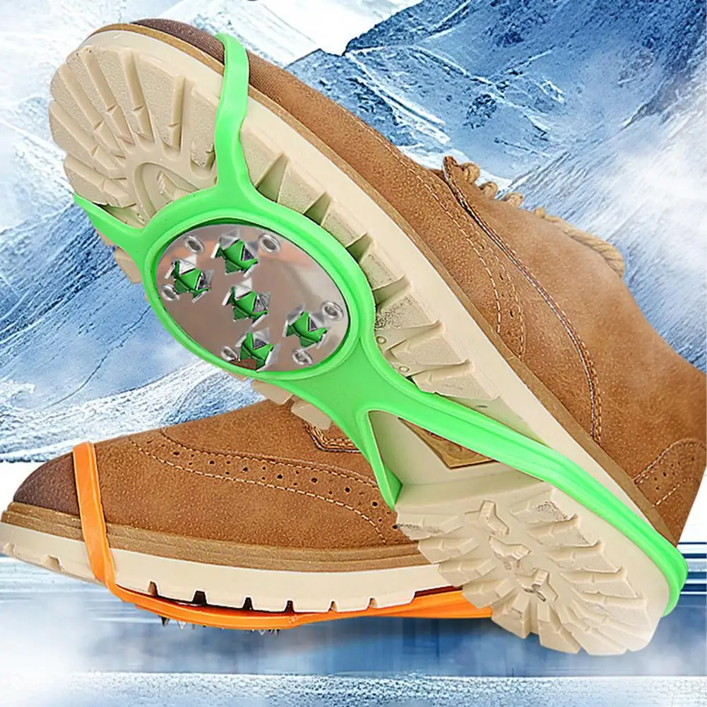 

Non-Slip Crampons Boot Traction Cleats Snow Shoe Spikes Anti-Skid Universal Ice Snow Shoe Crampons Spikes