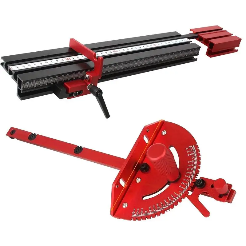 

Miter Gauge System Fence Precision Miter Gauge Aluminum Miter Fence Limit Stop Feature Aluminum Build Precision Miter Gauge For